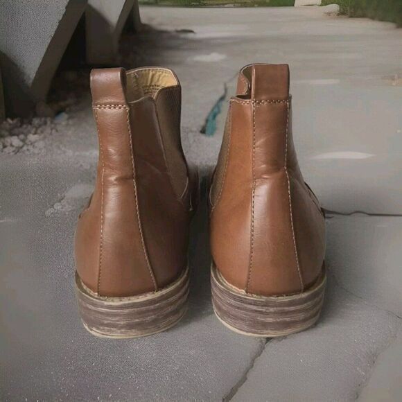 Robert Wayne Men's Brown Oregon Leather Chelsea Boots Size 13 D - Picture 5 of 8